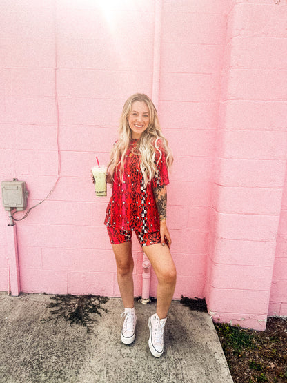 The Flamin’ Hot Boxy Short Sleeve Set