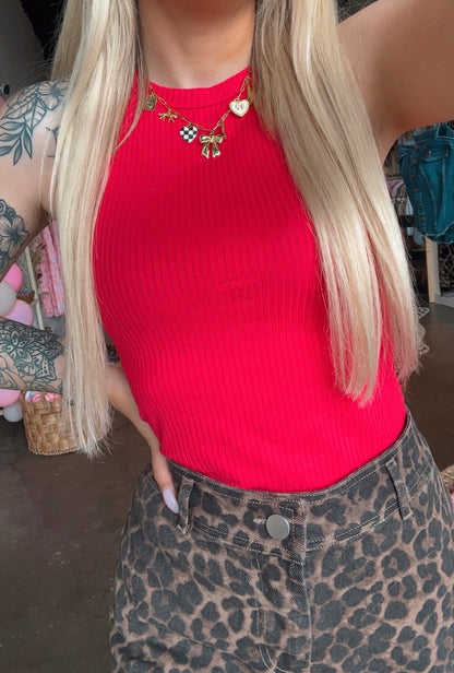Washed Leopard Wide Leg Denim