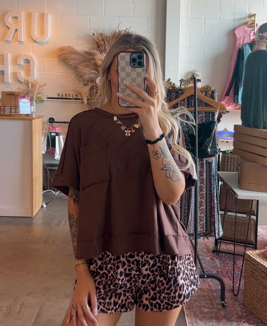 Oversized Crop Box Tee