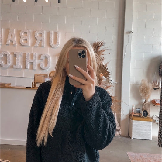 Teddy Fur Sherpa Pullover