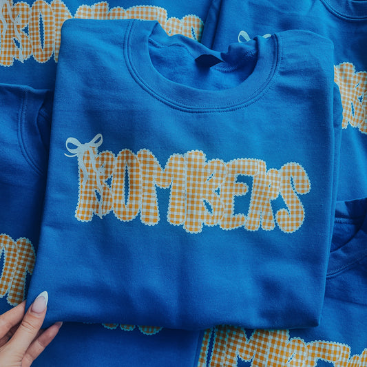 Gingham Bombers Sweatshirt