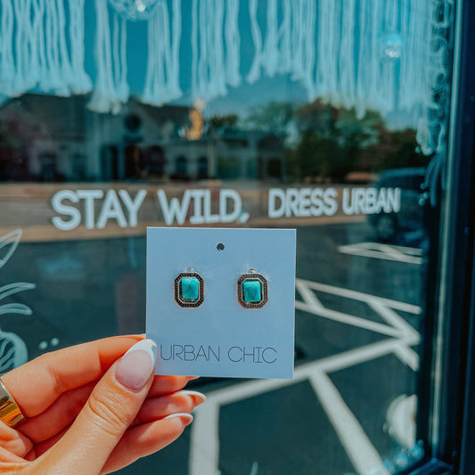 The Dakota Turquoise Studs