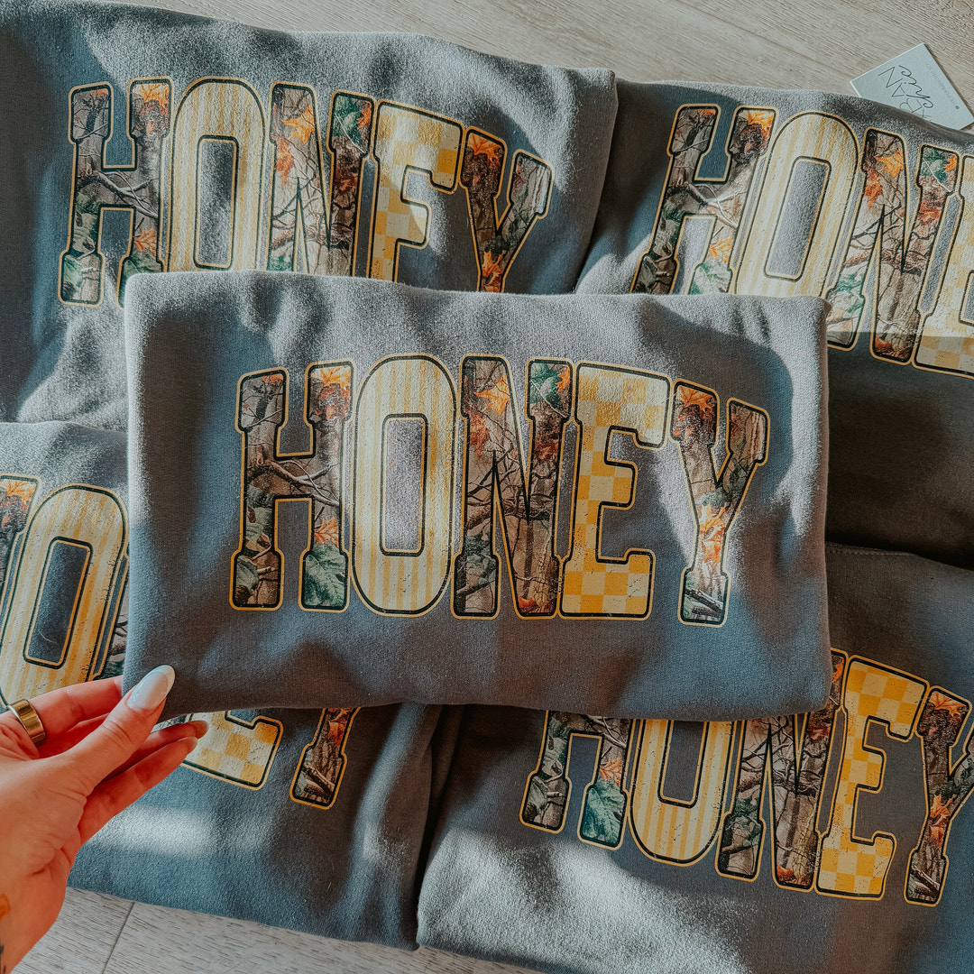 Honey Gray Crewneck Sweatshirt