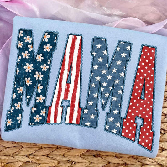 Stars, Stripes & Mama Graphic T-Shirt