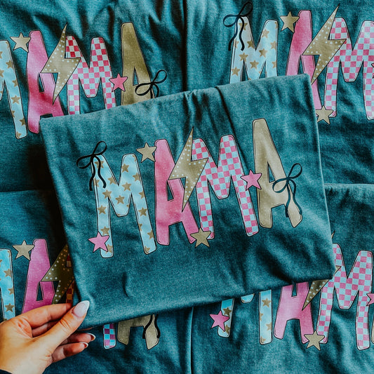 Mama Charcoal Graphic T-Shirt