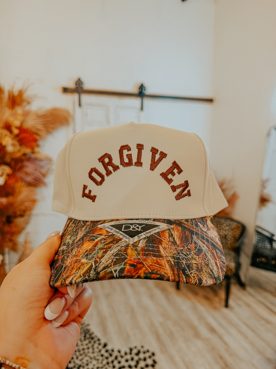 Forgiven Camo Trucker Hat