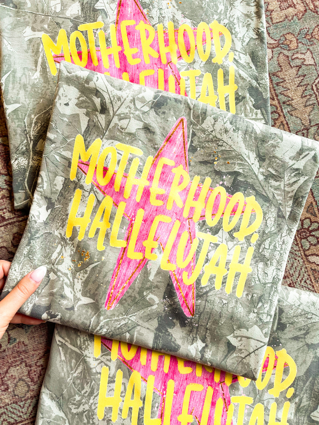 Motherhood Hallelujah Graphic T-Shirt