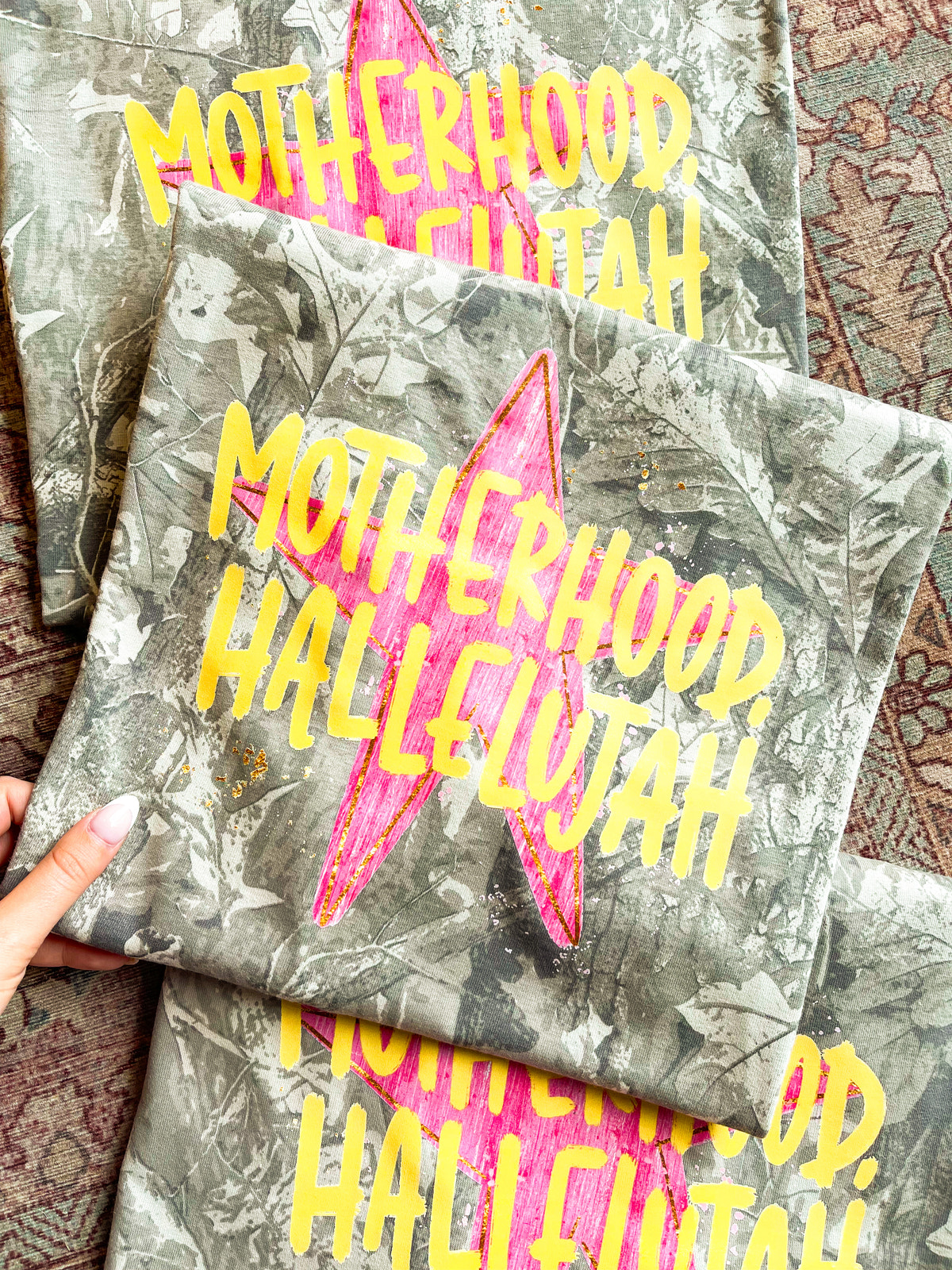 Motherhood Hallelujah Graphic T-Shirt