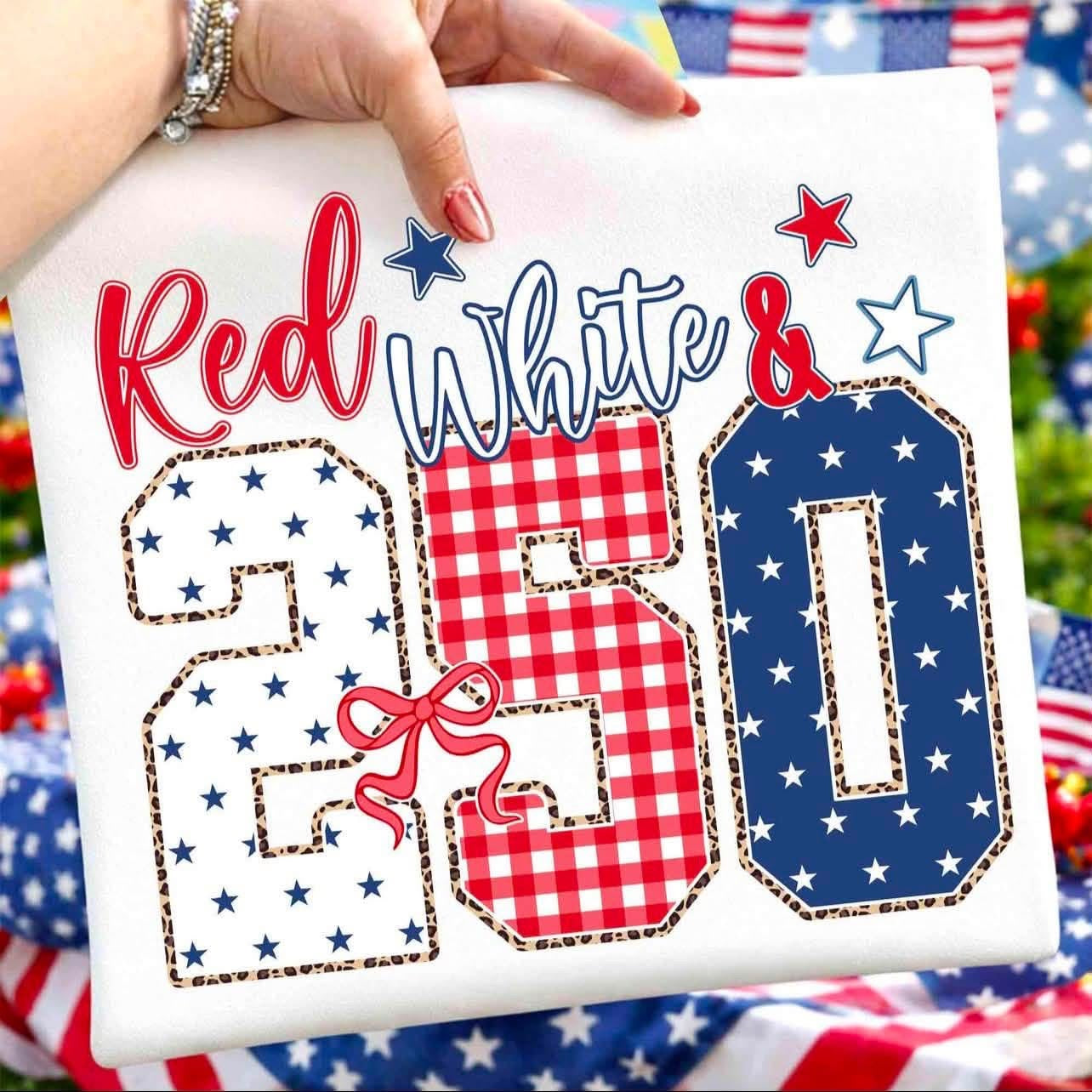 Red, White, & 250 Graphic T-Shirt