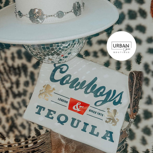 Cowboys & Tequila Graphic T-Shirt