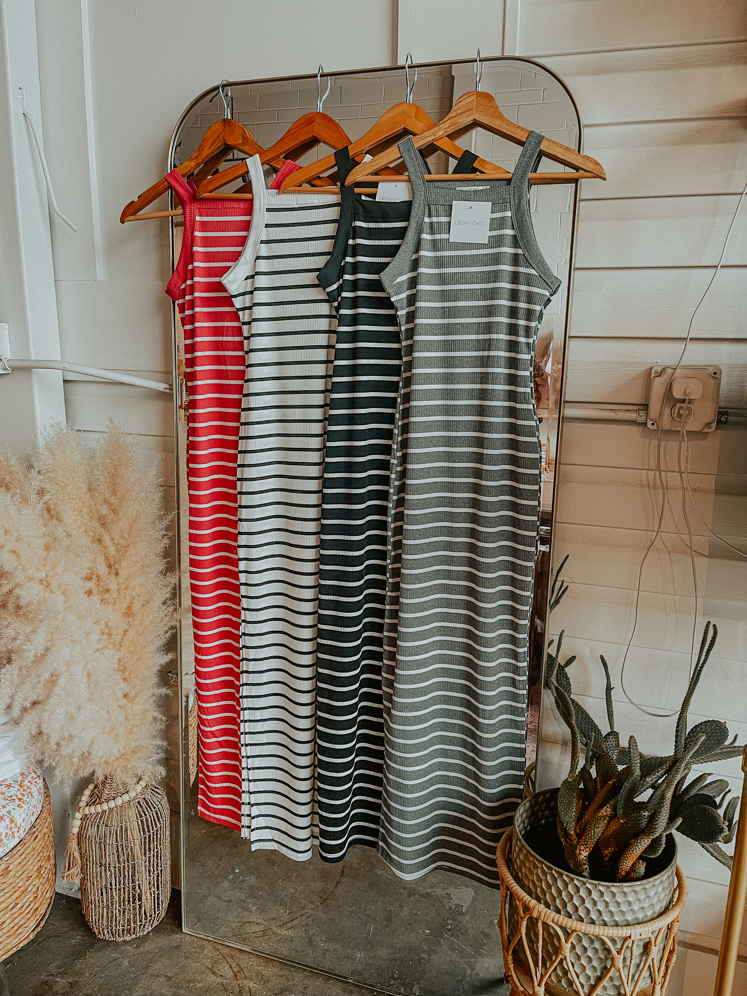 Coastal Chic Striped Maxi Dress