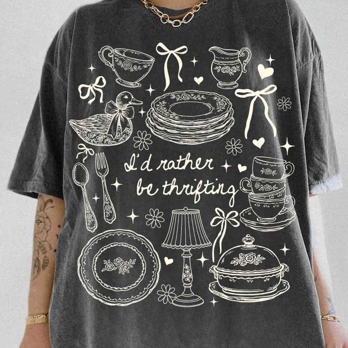 I’d Rather Be Thrifting Graphic T-Shirt