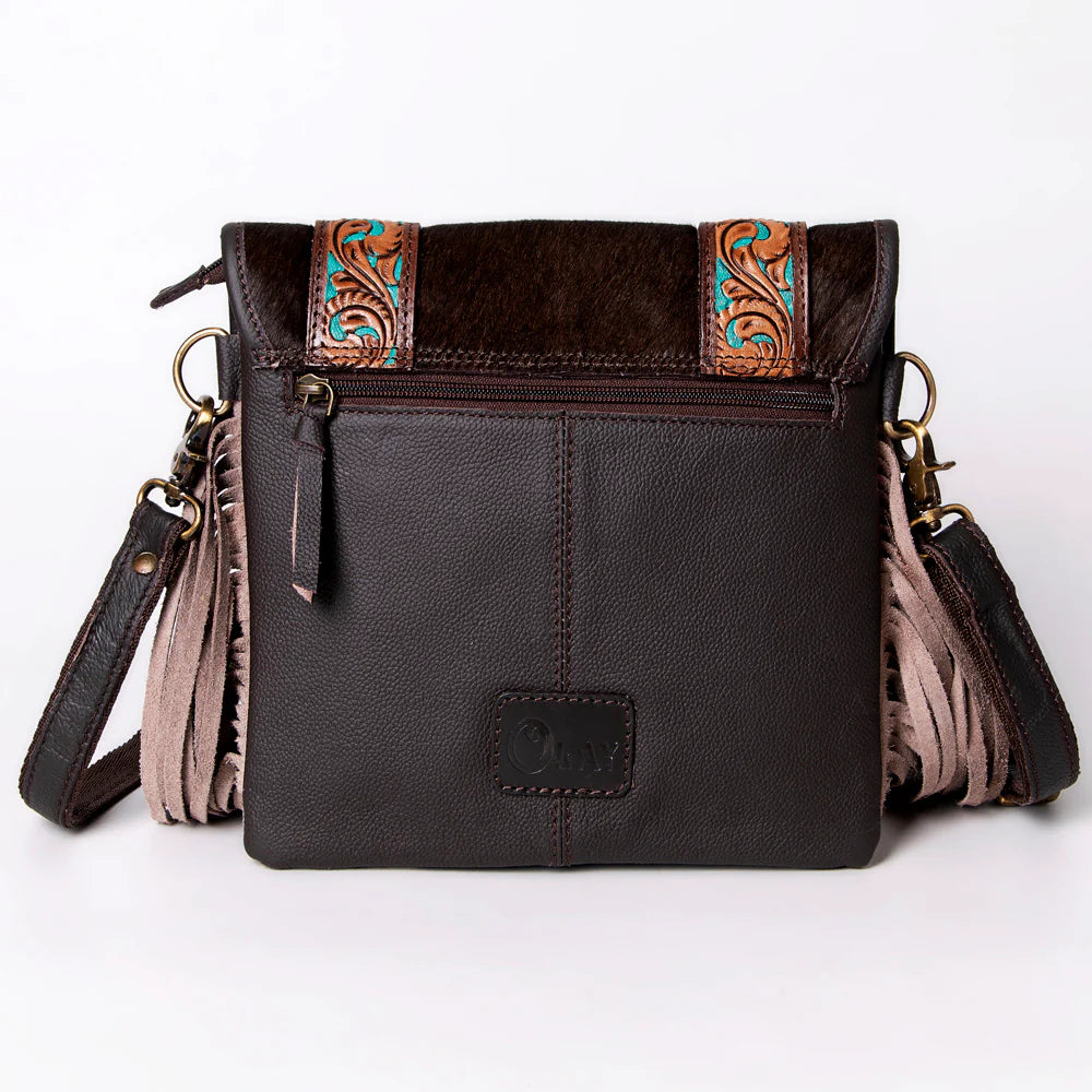 Genuine Leather Western Crossbody Bag