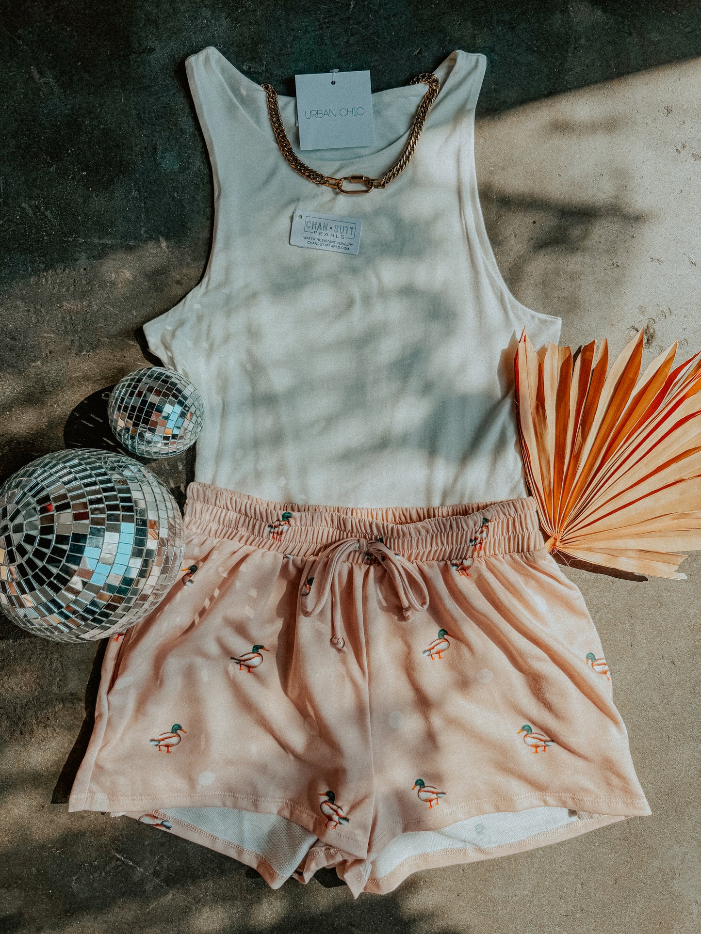 Duck Print Lounge Shorts