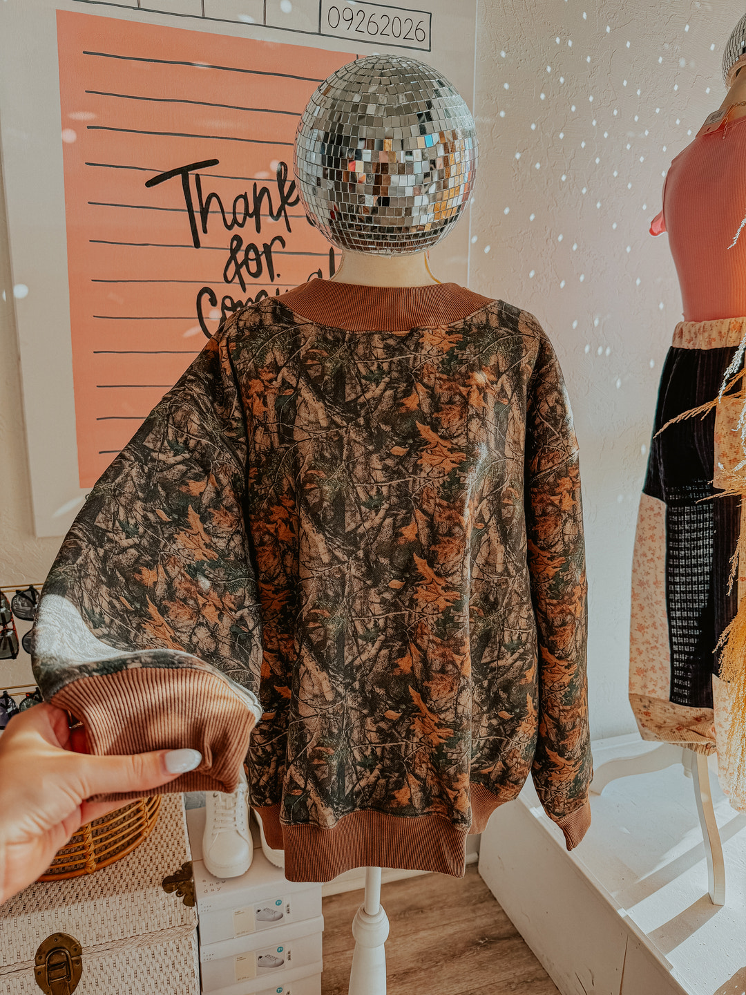 Autumn Camo Cozy Mockneck